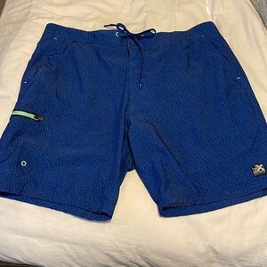 Royal blue men’s bathing suit. No tips or tears. Like new